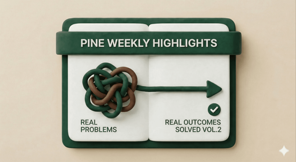 Pine Weekly Highlights Vol.2: Real Problems, Real Outcomes Solved