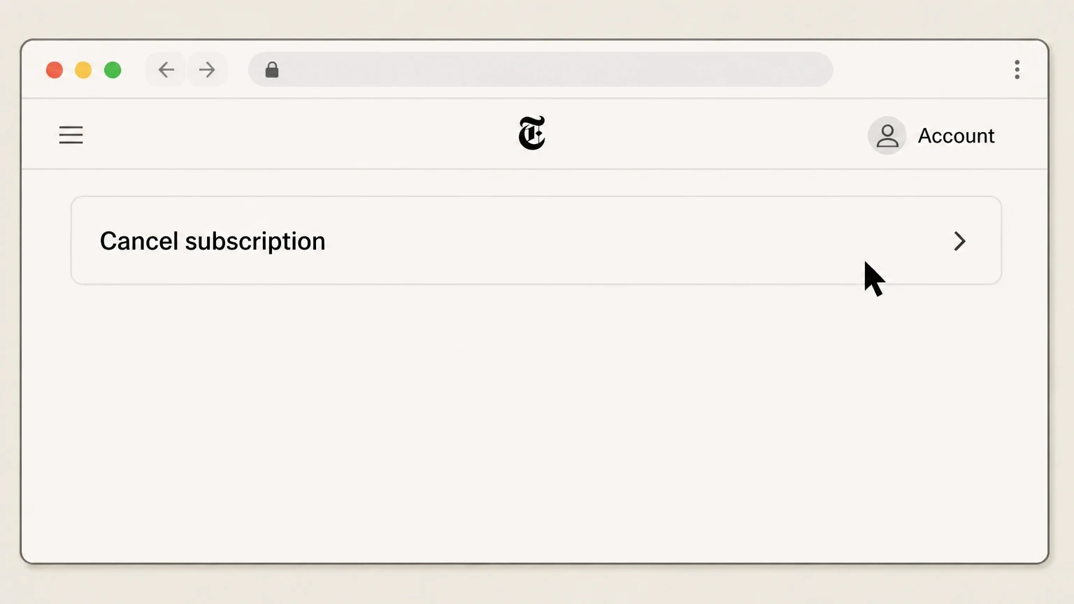 New York Times cancellation: Complete the account cancellation