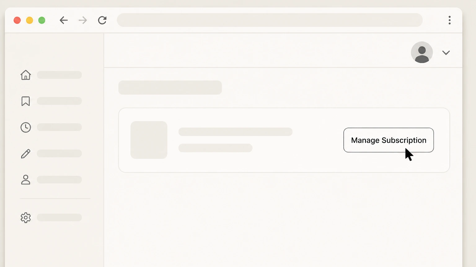 Scribd cancellation: Select Manage Subscription