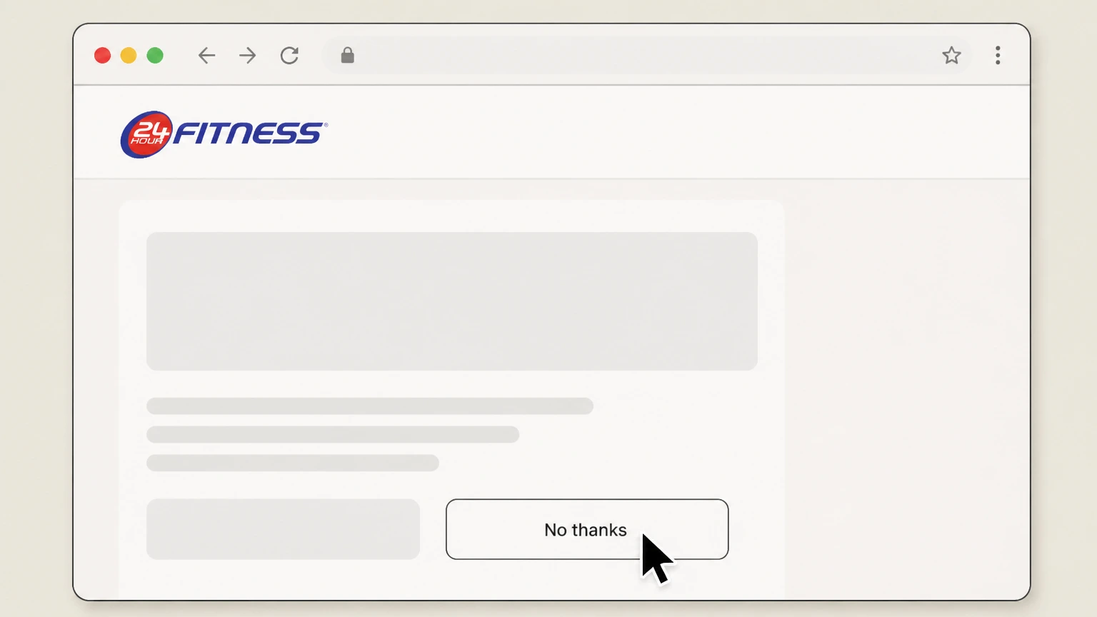 24 Hour Fitness Cancel a 24 Hour Fitness gym membership online cancellation: Choose to continue cancellation