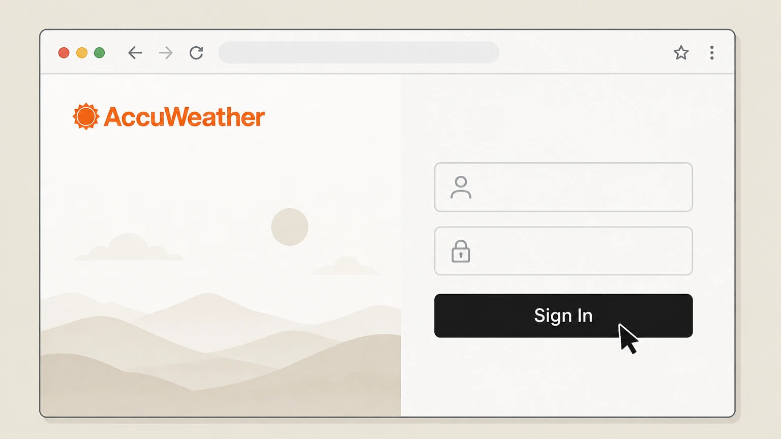 AccuWeather AccuWeather websites (Premium, Professional, Snow Alerts, developer/API) cancellation: Sign in to your AccuWeather account