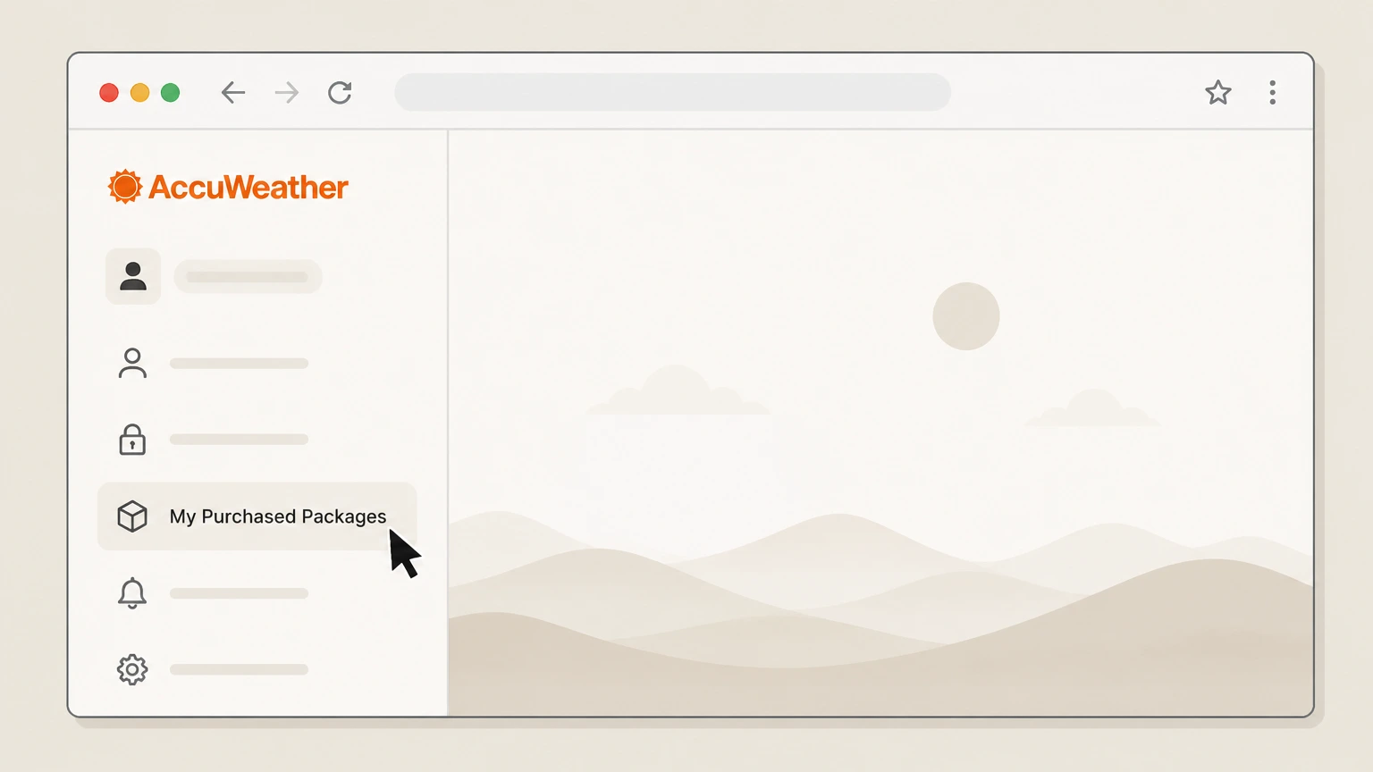AccuWeather AccuWeather websites (Premium, Professional, Snow Alerts, developer/API) cancellation: Open your subscription or package page