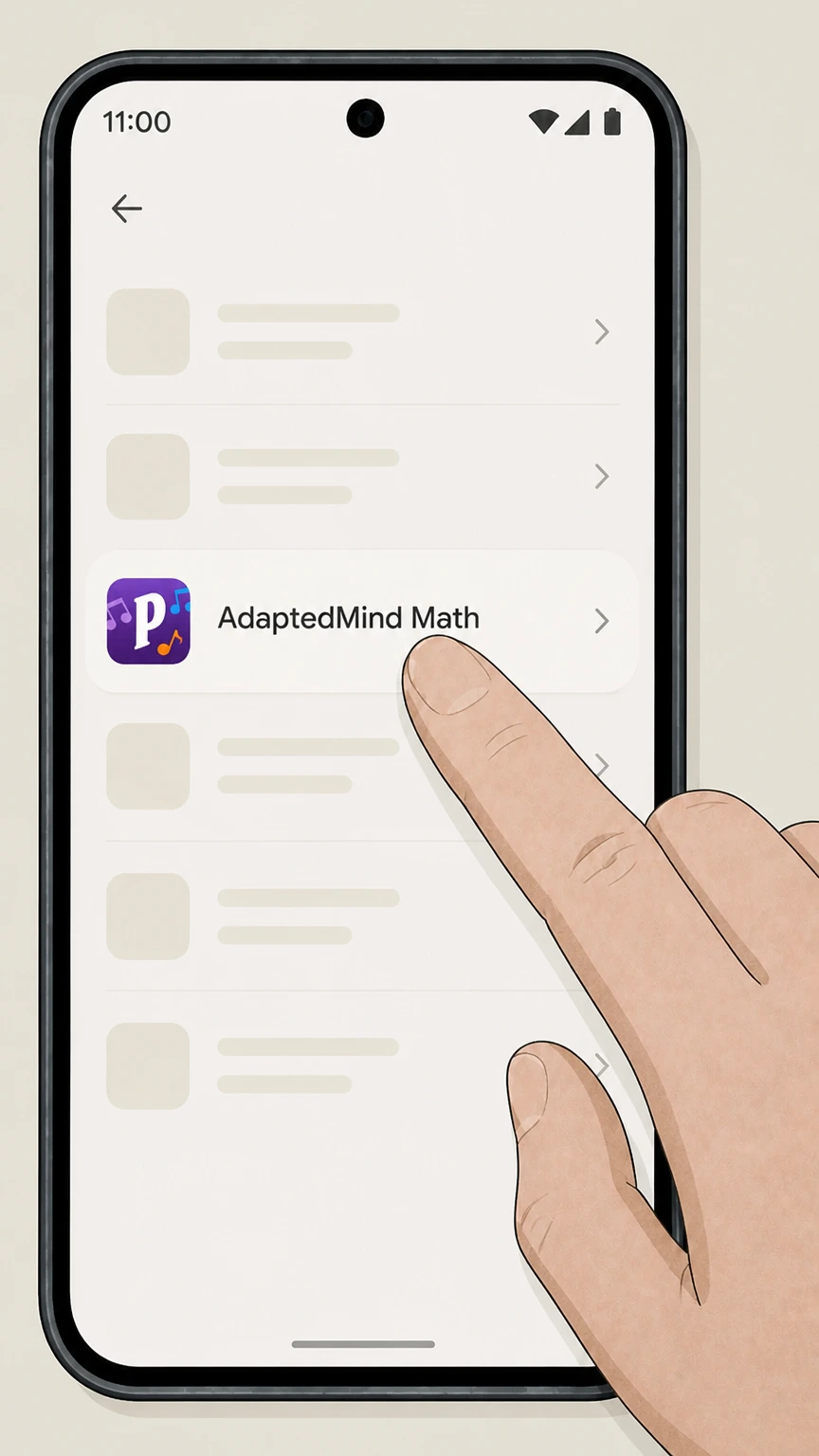 AdaptedMind Math Cancel AdaptedMind Math billed through Google Play cancellation: Select the AdaptedMind Math subscription