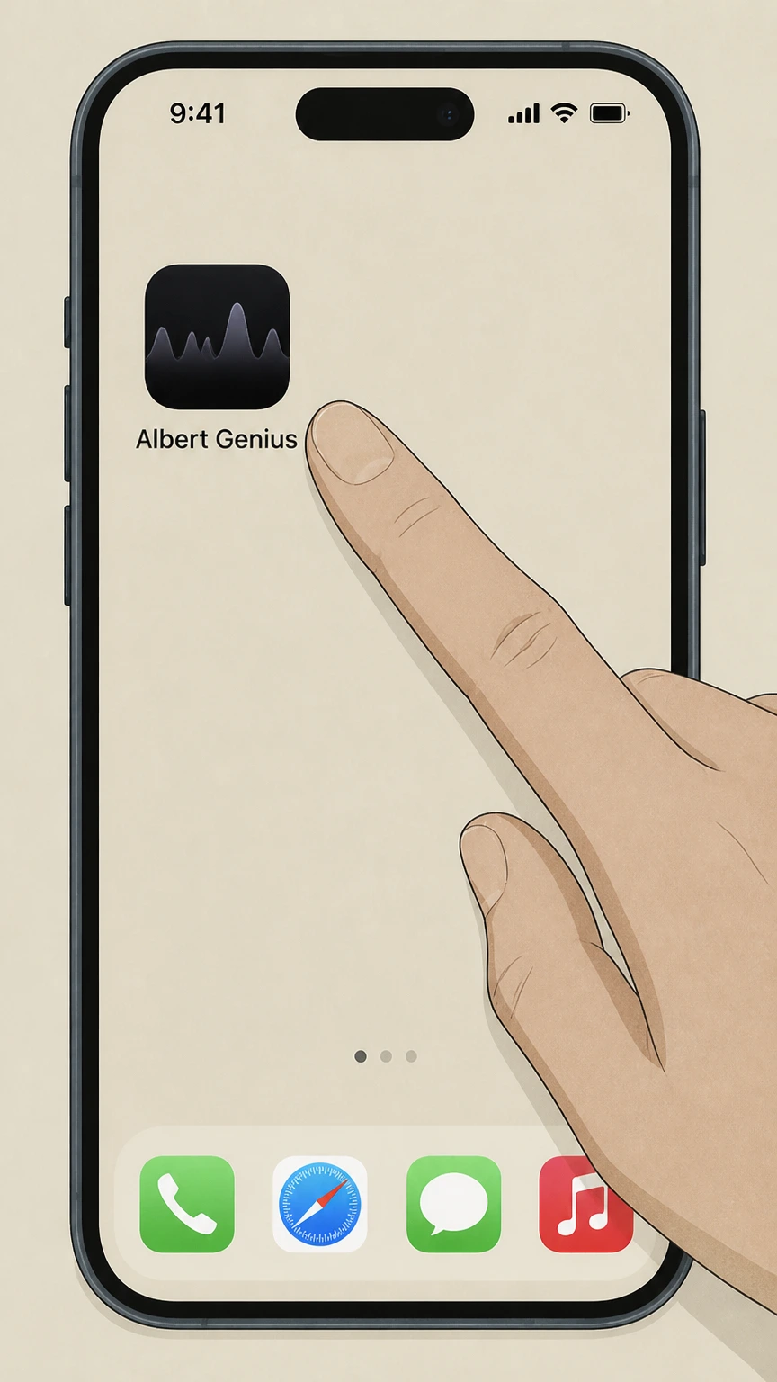 Albert Genius Albert mobile app: Open the Albert app