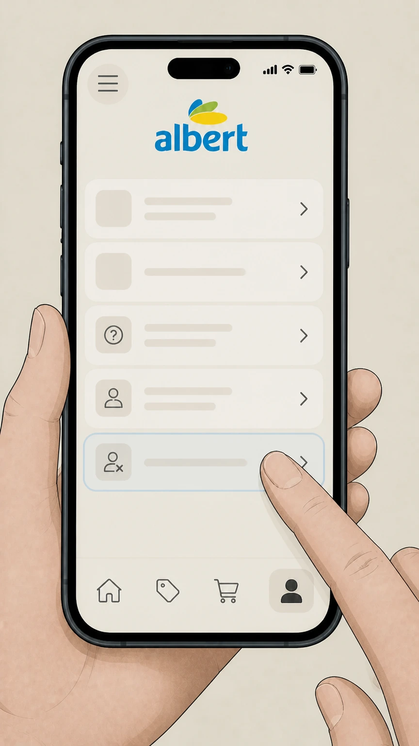 Albert Albert mobile app cancellation: Select “Deactivate or close my accounts”