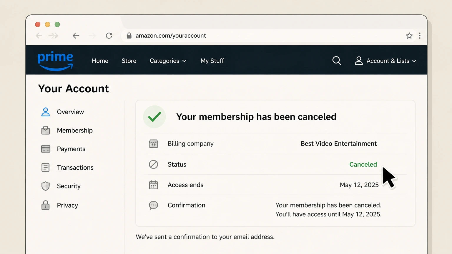 Amazon Prime billing-partner cancellation: Keep proof