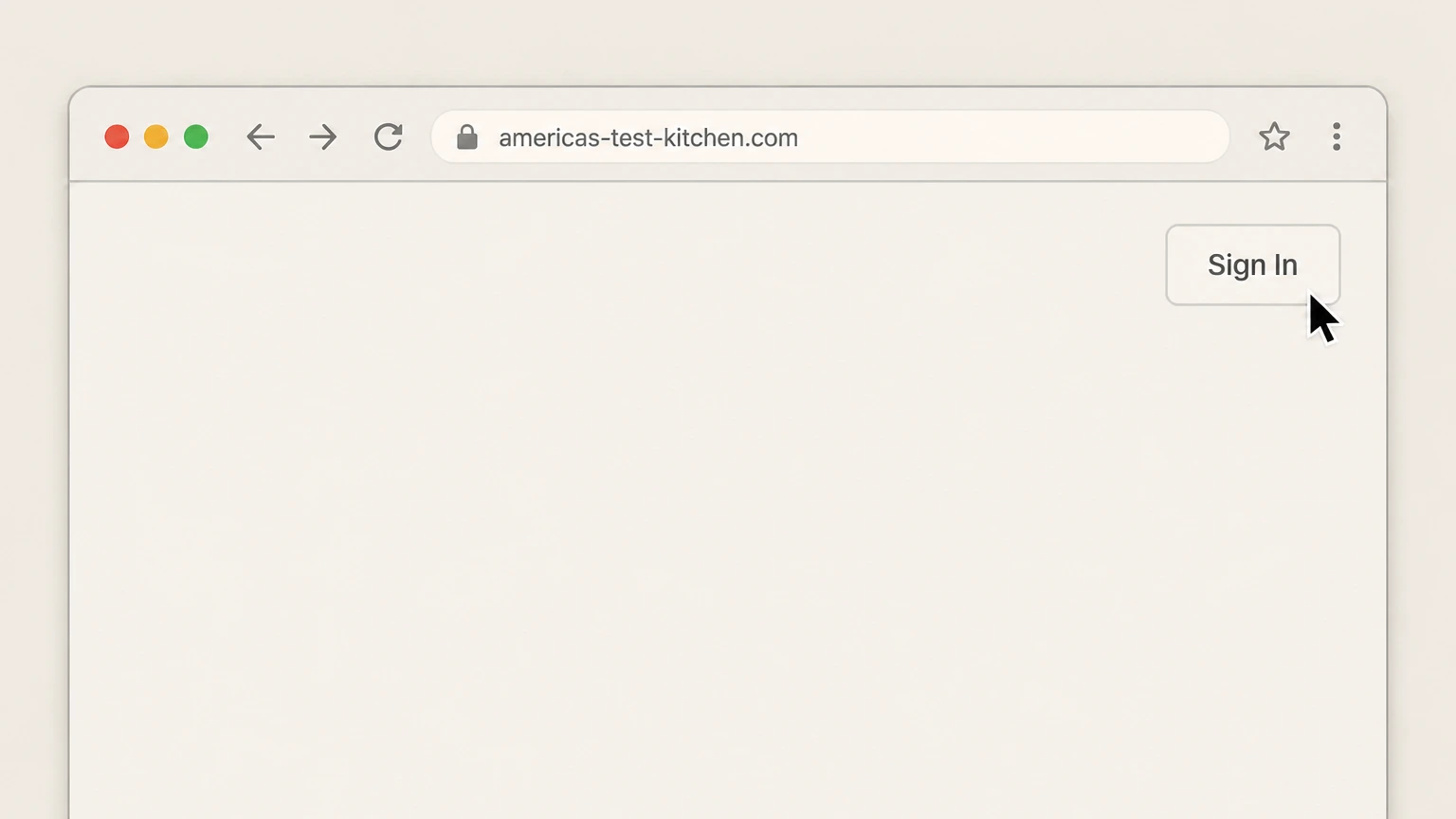 America's Test Kitchen Cancel website-billed Essential Membership or ATK Classes cancellation: Sign in to your membership account