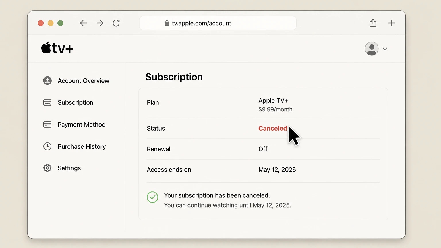 Apple TV+ billing-partner cancellation: Keep proof