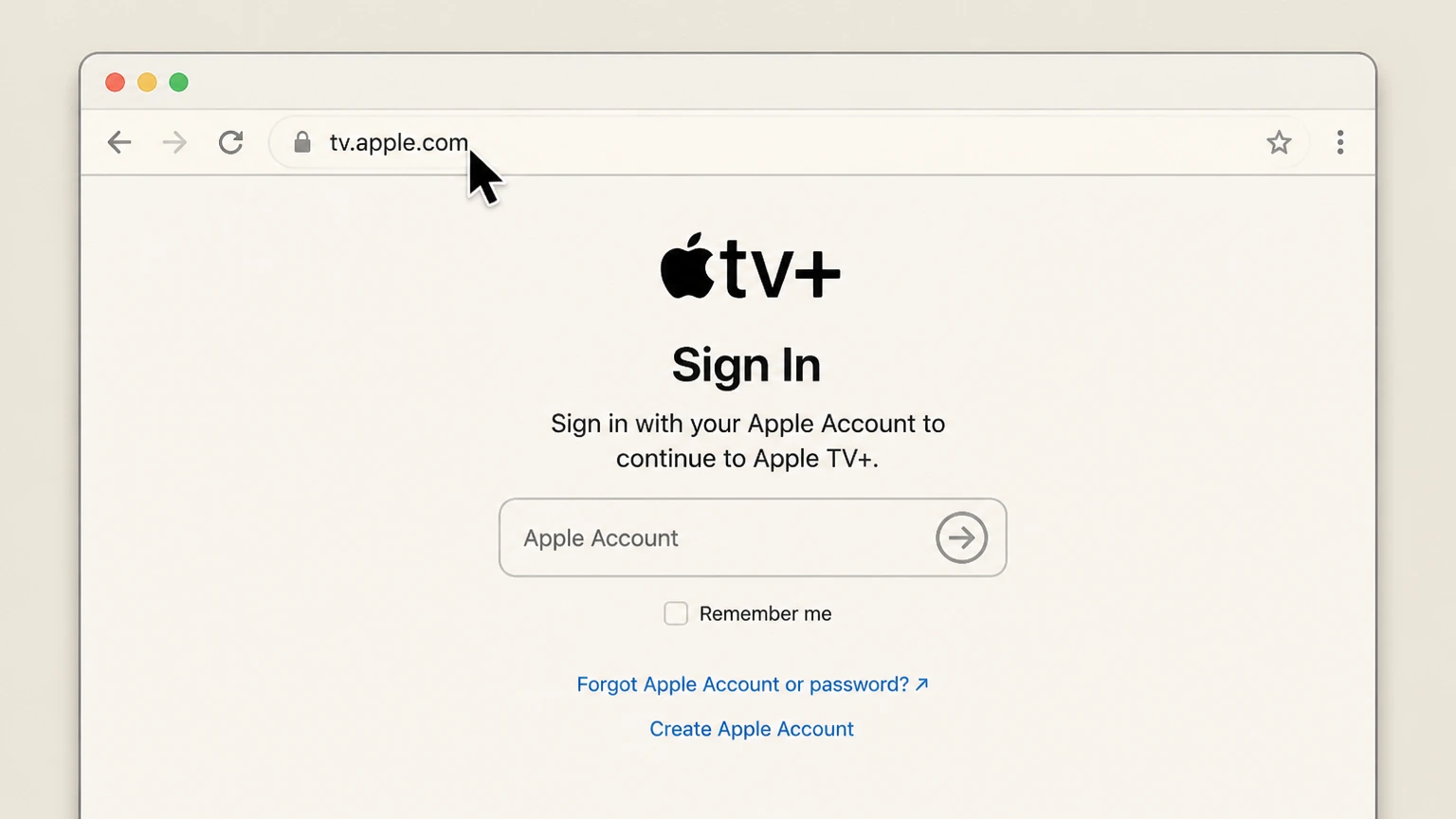 Apple TV+ web cancellation: Open tv.apple.com