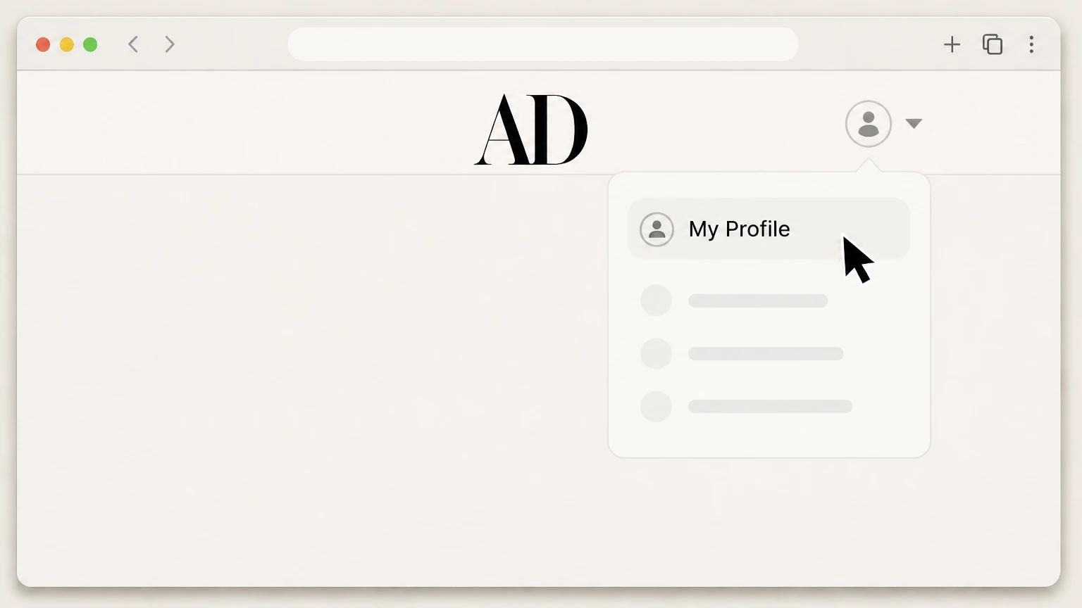 Architectural Digest ArchitecturalDigest.com or magazine account (Condé Nast billing) cancellation: Open My Profile to manage the subscription