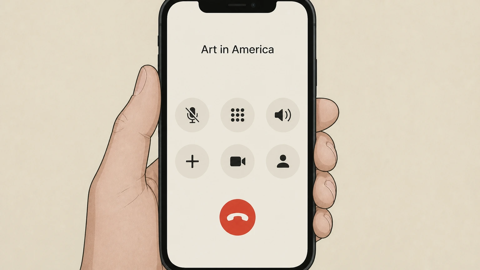 Editorial illustration for Request cancellation and record the result in the Publisher phone cancellation route for Art in America