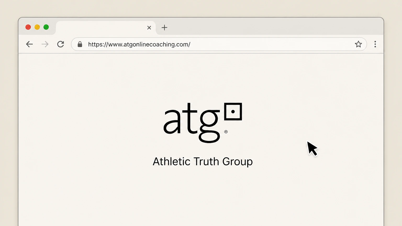 Athletic Truth Group ATG website account (direct billing): Open the ATG Online Coaching website