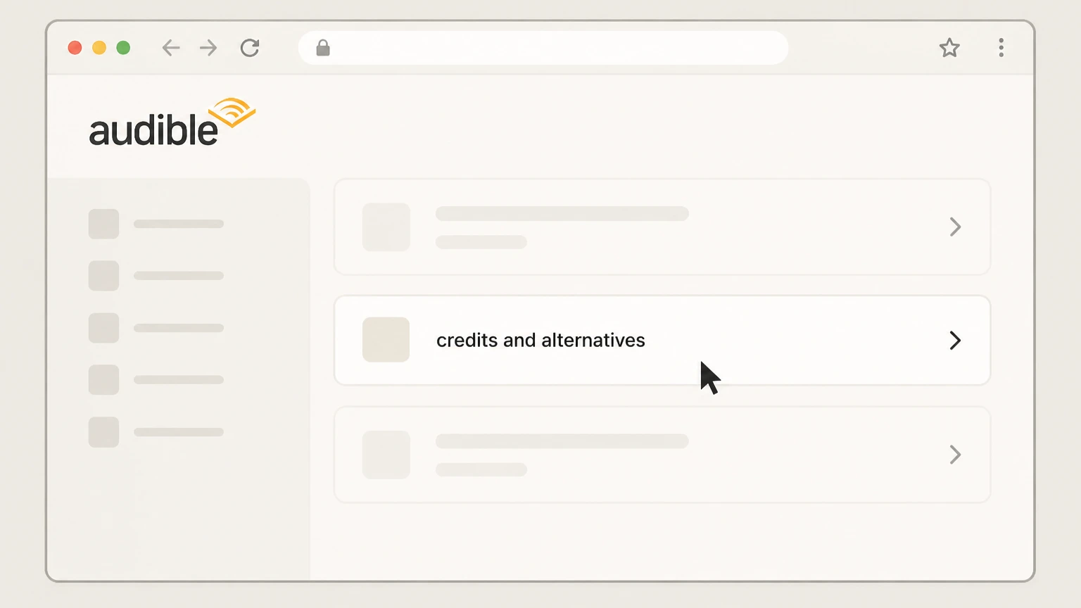 Audible cancel on the provider website: Review credits and alternatives