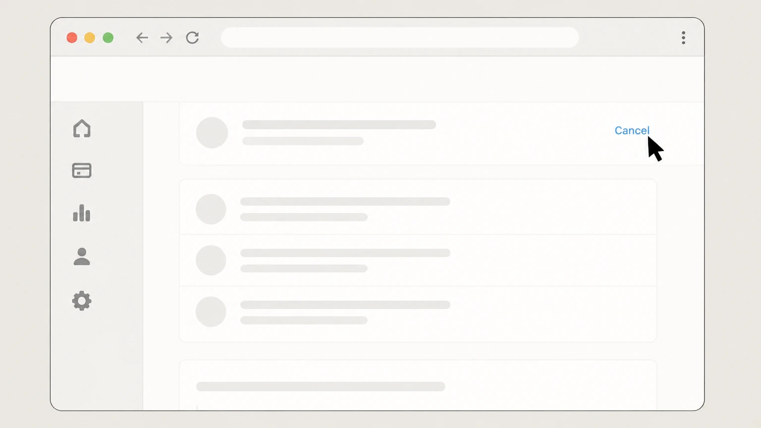 Authorize.net Merchant Interface (cancel an ARB recurring subscription) cancellation: Click the Cancel link