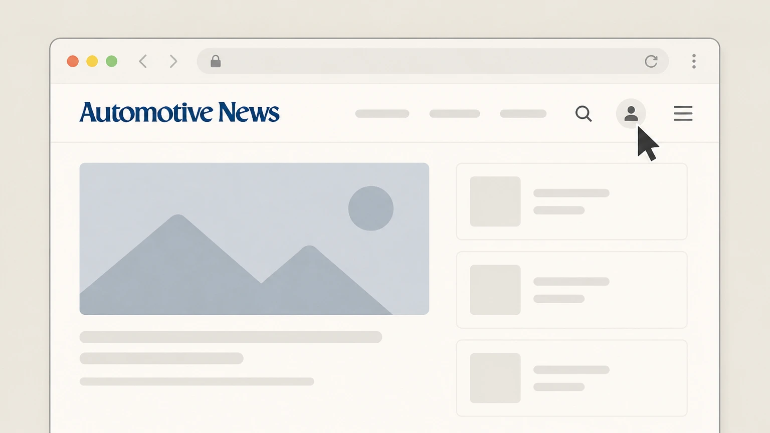 Automotive News Automotive News website account cancellation: Open the Automotive News website