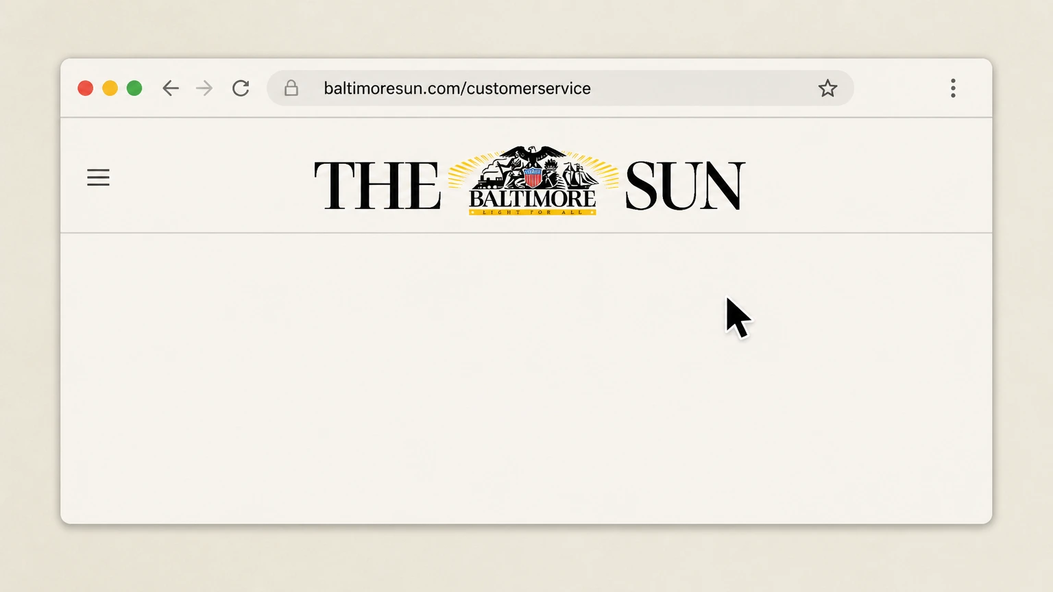 The Baltimore Sun Baltimore Sun online account cancellation: Open the Baltimore Sun customer service site