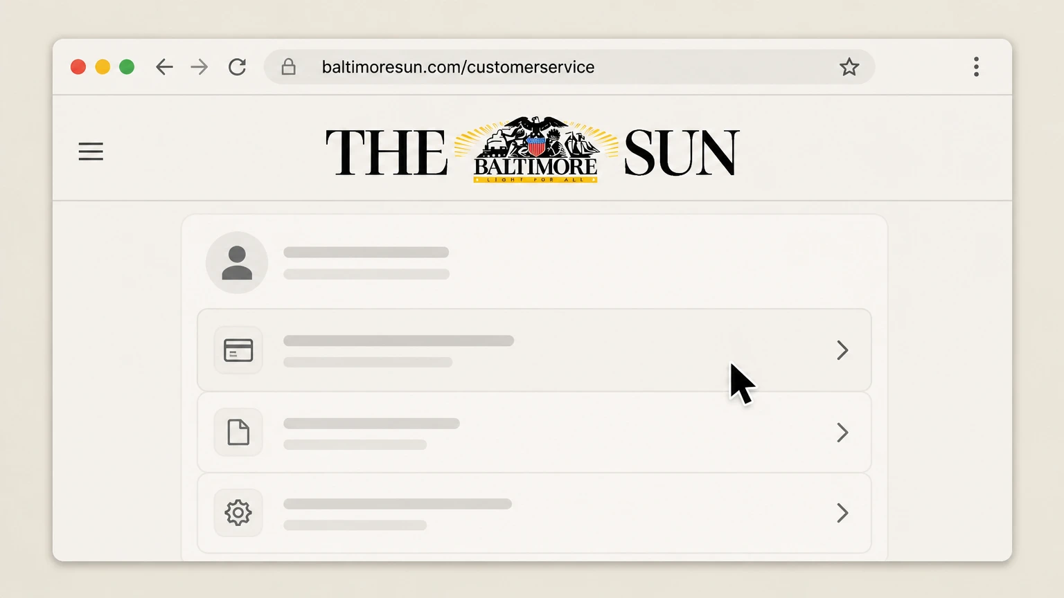 The Baltimore Sun Baltimore Sun online account cancellation: Access your subscription settings