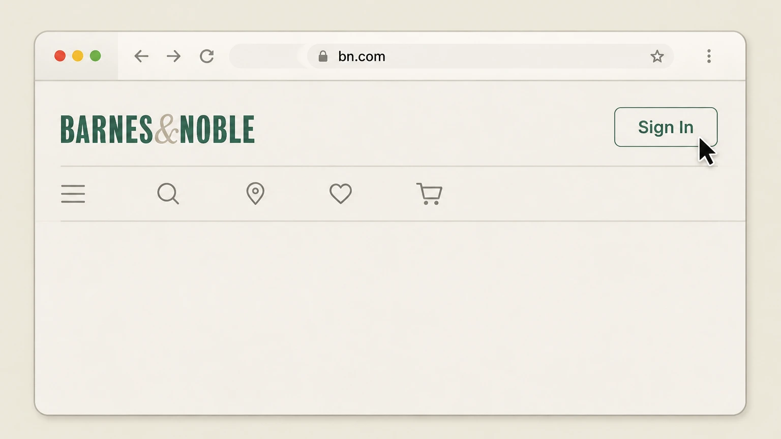 Barnes & Noble BN.com account – turn off automatic renewal cancellation: Sign in to your bn.com account