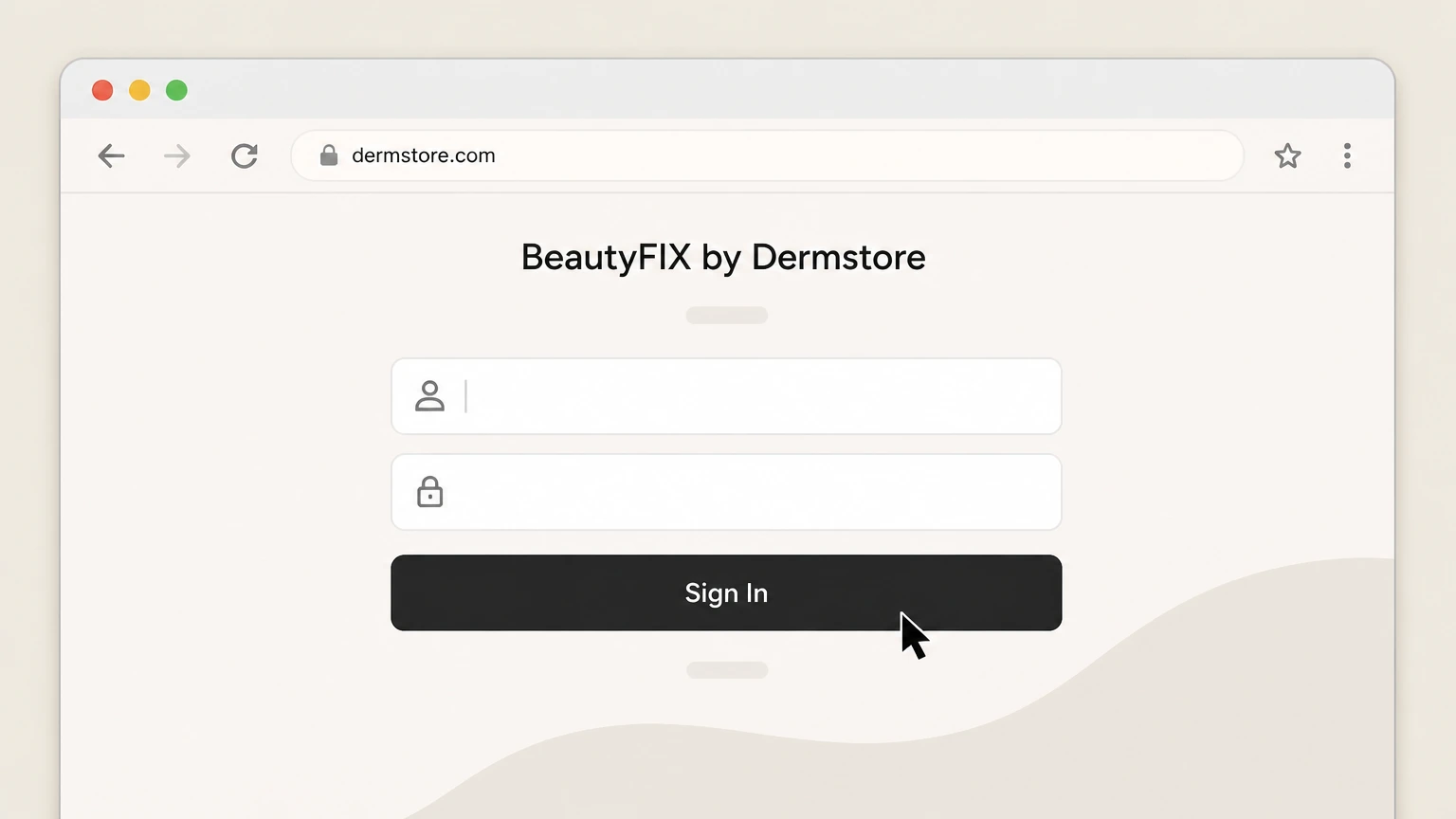 BeautyFIX by Dermstore Dermstore account on web browser cancellation: Sign in to your Dermstore account