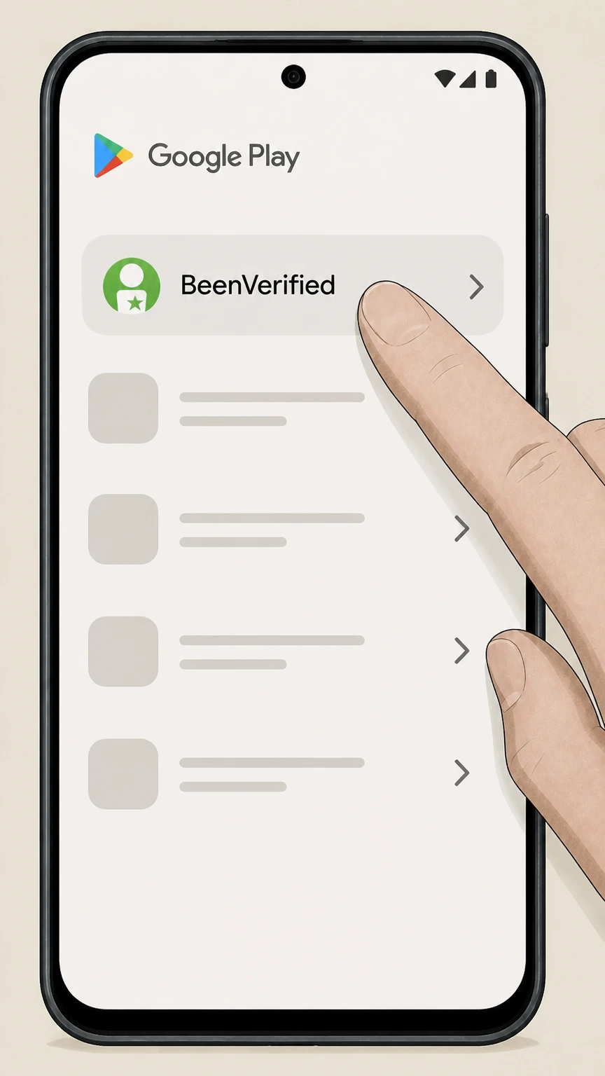 BeenVerified Cancel BeenVerified subscription in Google Play cancellation: Select the BeenVerified subscription