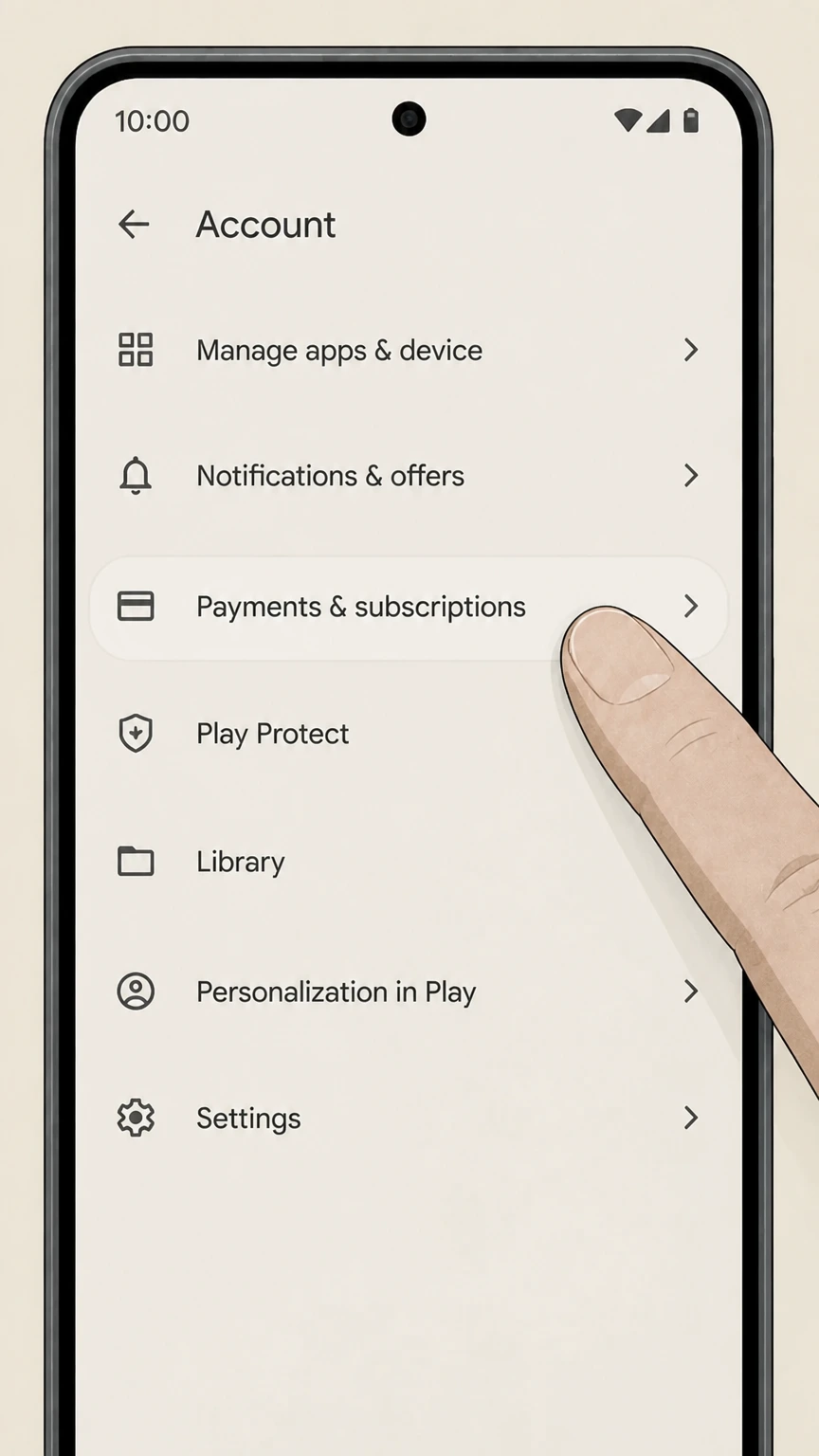 BetterMe google-play cancellation: Open Payments & subscriptions