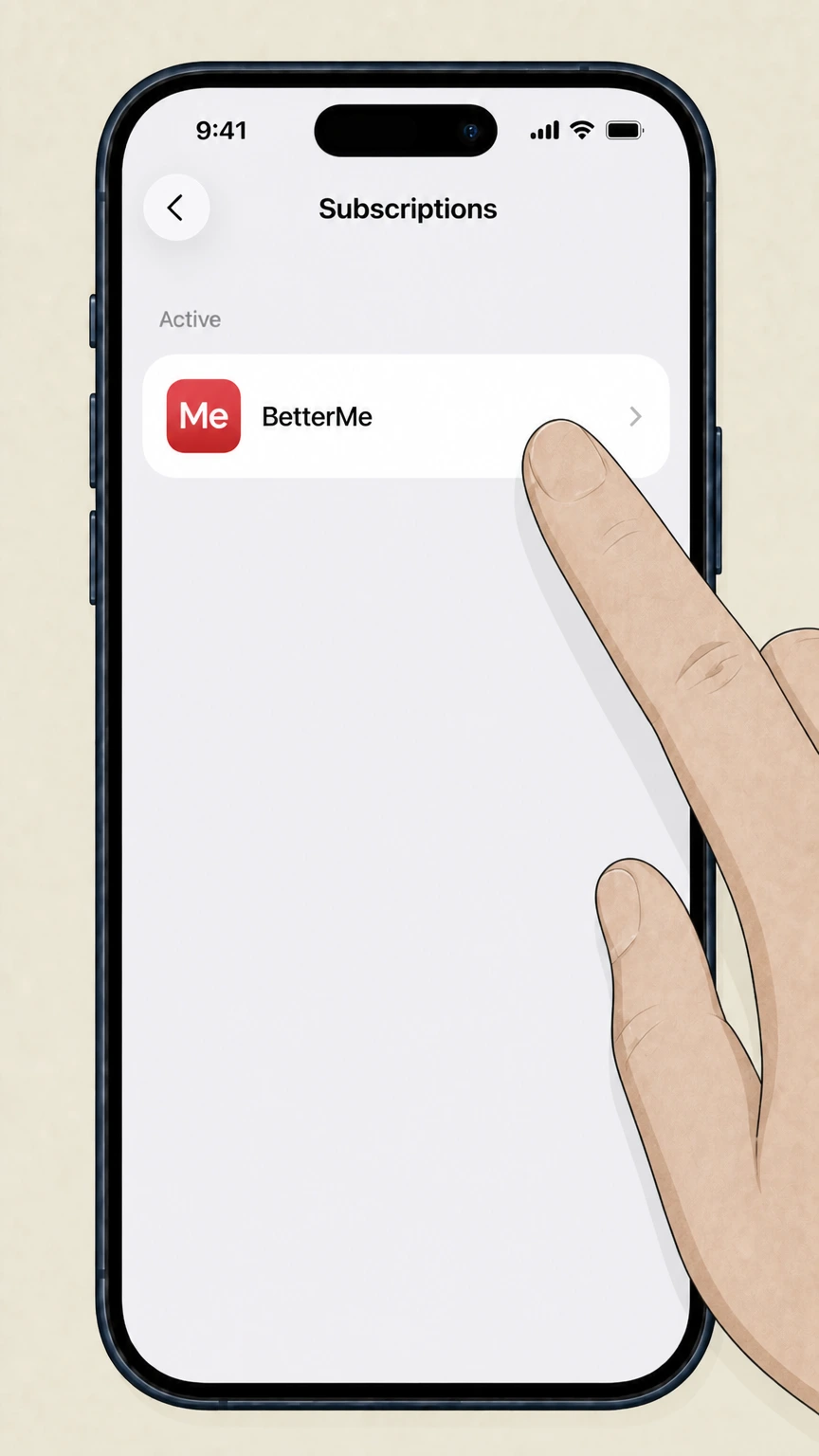BetterMe ios cancellation: Choose BetterMe