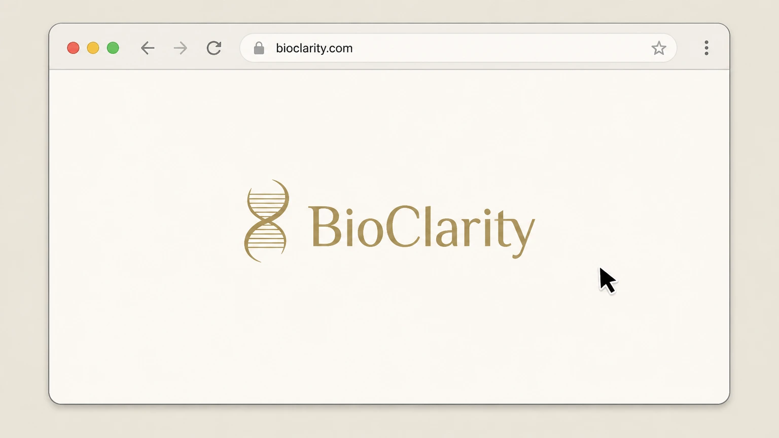 BioClarity BioClarity.com account: Open the BioClarity website