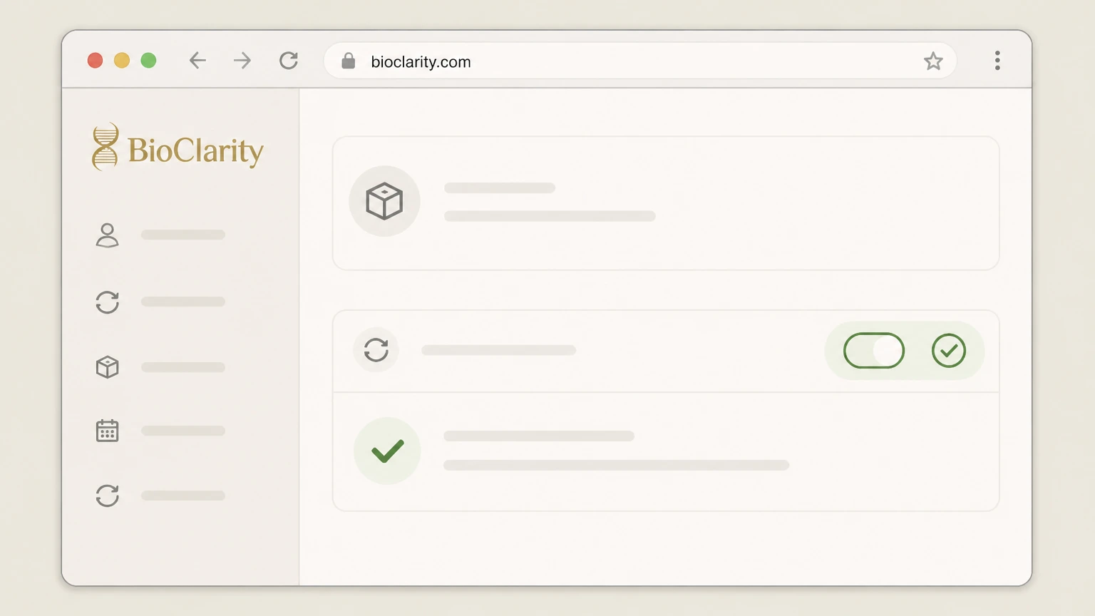BioClarity BioClarity.com account: Confirm auto-ship is turned off