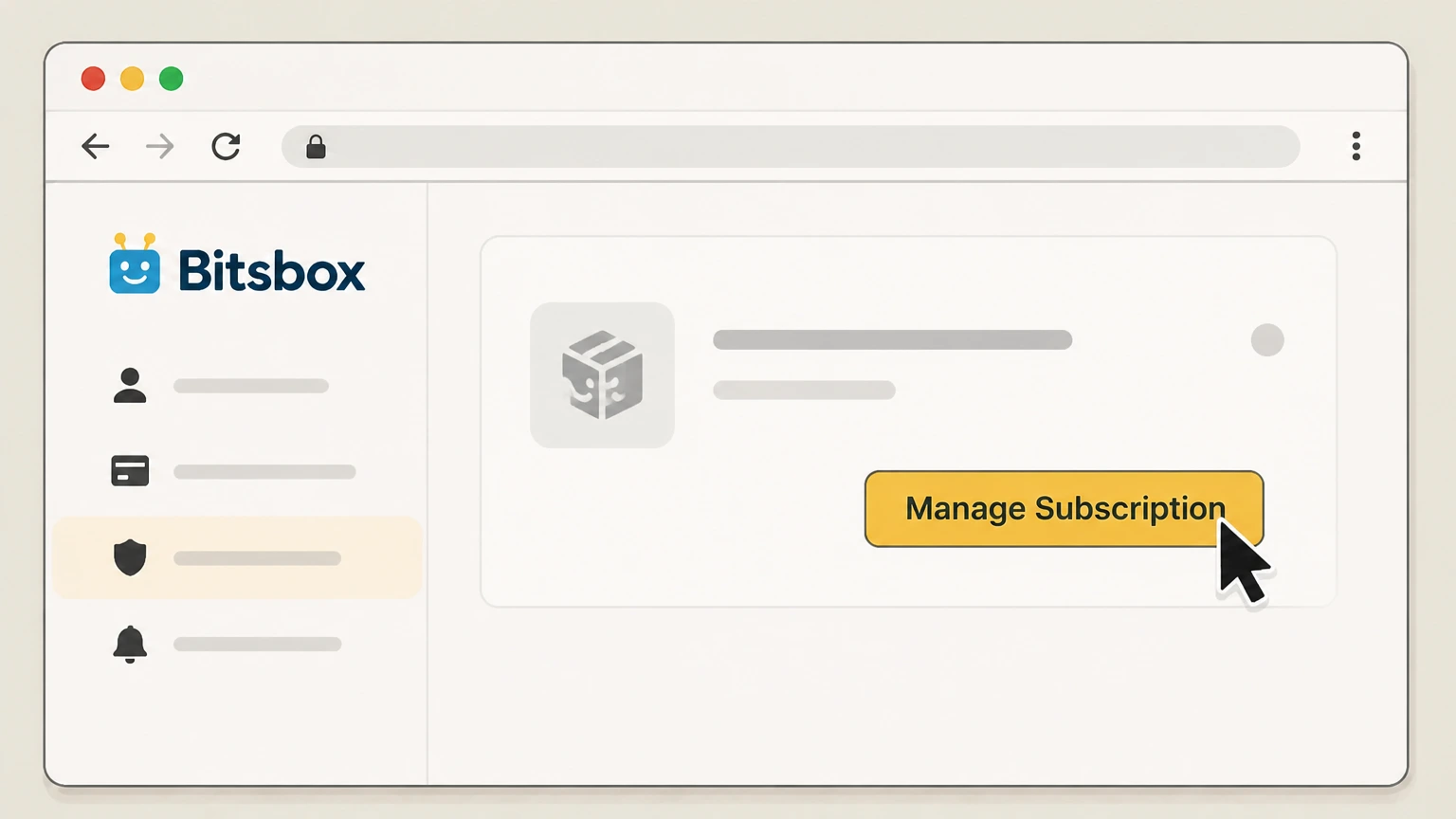 Bitsbox Amazon subscription (web) cancellation: Open Bitsbox subscription management
