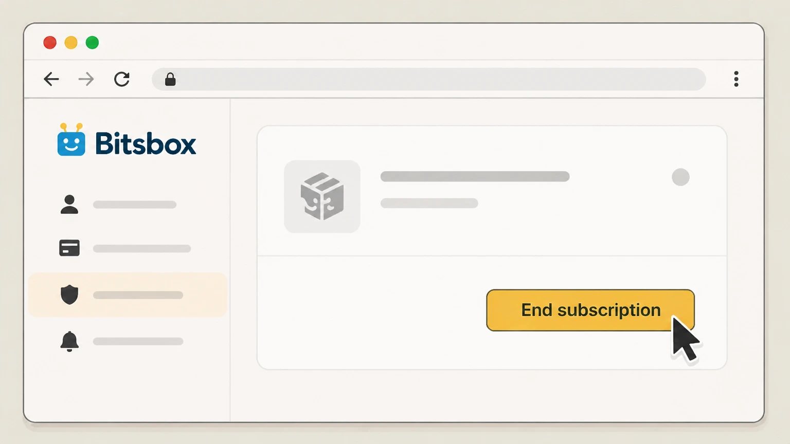 Bitsbox Amazon subscription (web) cancellation: End the Bitsbox subscription
