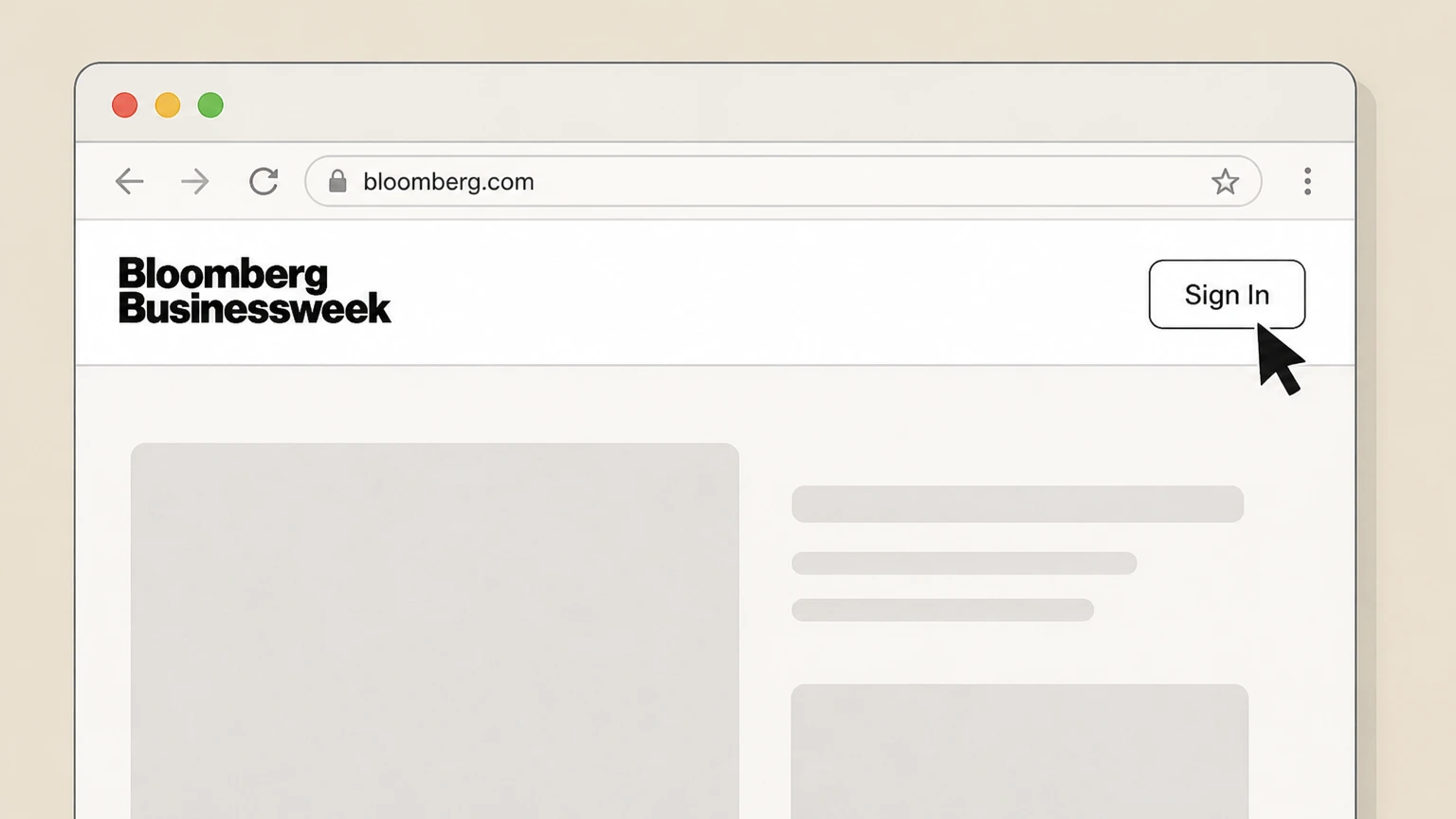 Bloomberg Businessweek Cancel a Bloomberg.com subscription that includes Businessweek cancellation: Go to Bloomberg.com and select Sign In