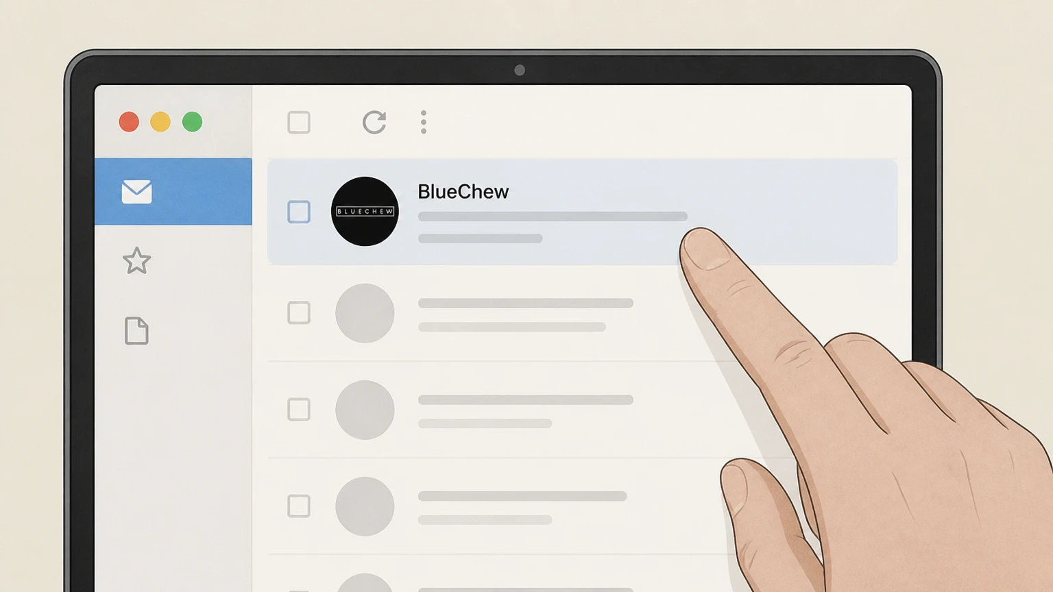 BlueChew Email BlueChew support cancellation: Open your email service