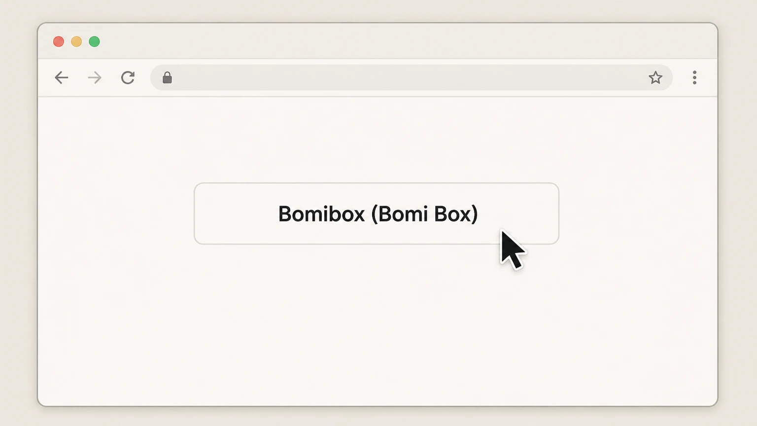 Editorial illustration for Open the Bomibox account portal in the Website account (bomibox.com / bomibox.cratejoy.com) cancellation route for Bomibox (Bomi Box)