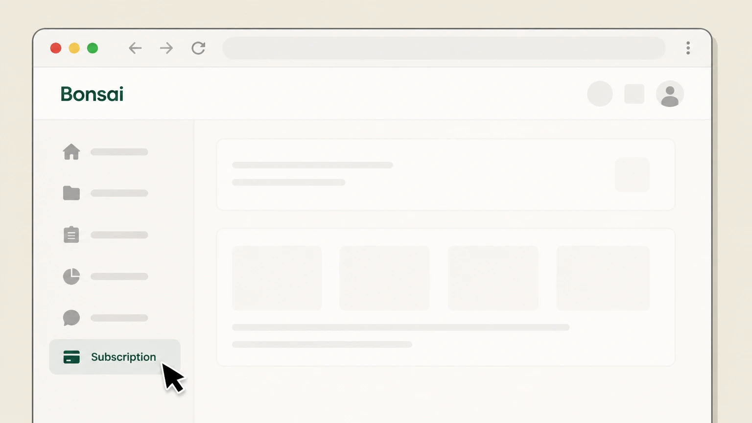 Bonsai Bonsai account: Open Subscription