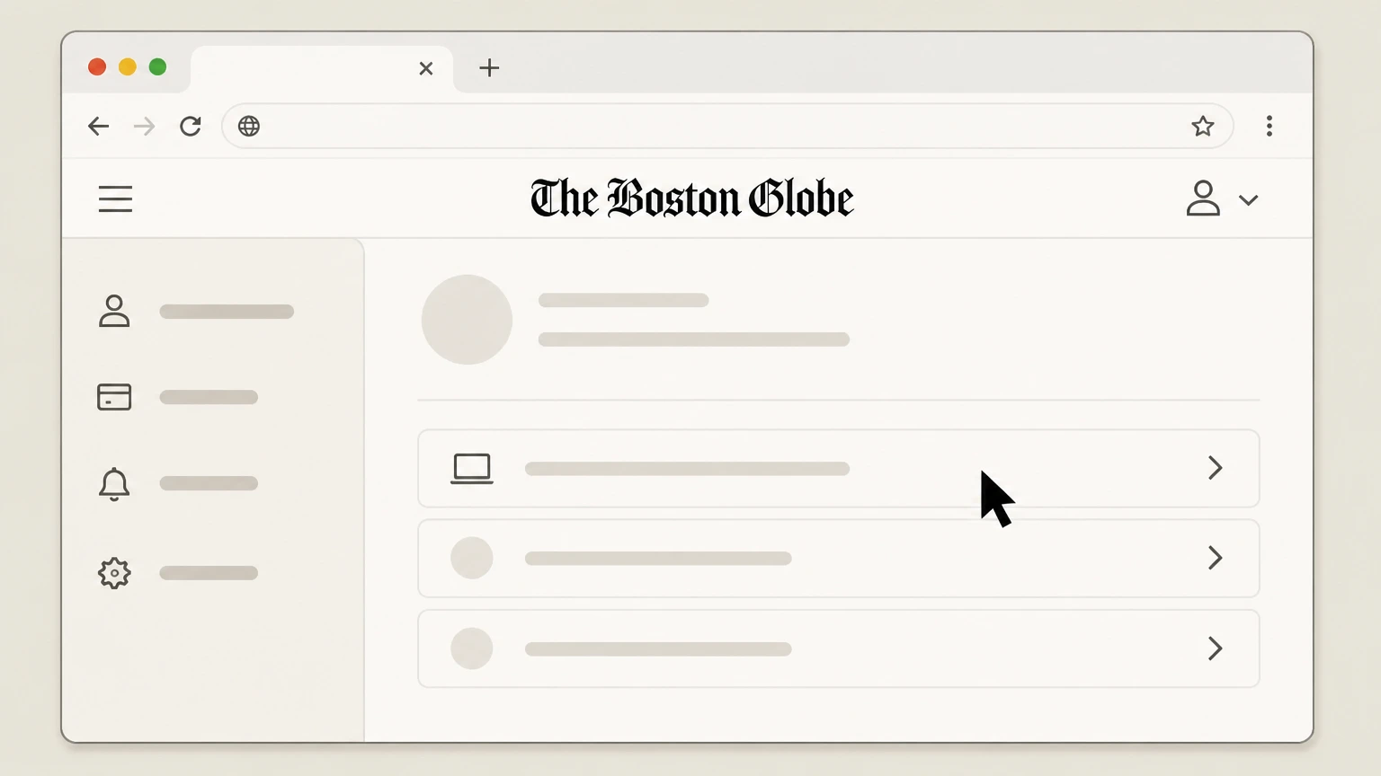 The Boston Globe BostonGlobe.com My Account (digital subscriptions) cancellation: Select your Boston Globe digital subscription