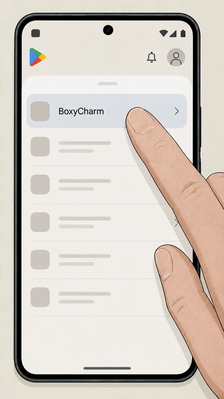 BoxyCharm Google Play Store on Android cancellation: Select BoxyCharm