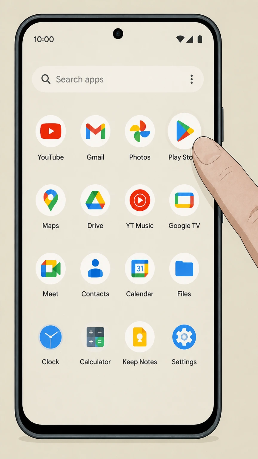 Calm google-play cancellation: Open Google Play