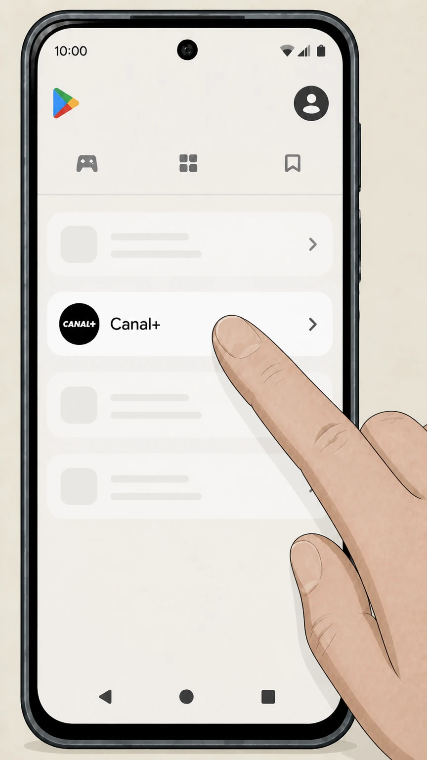Canal+ Google Play (Android billing): Select Canal+