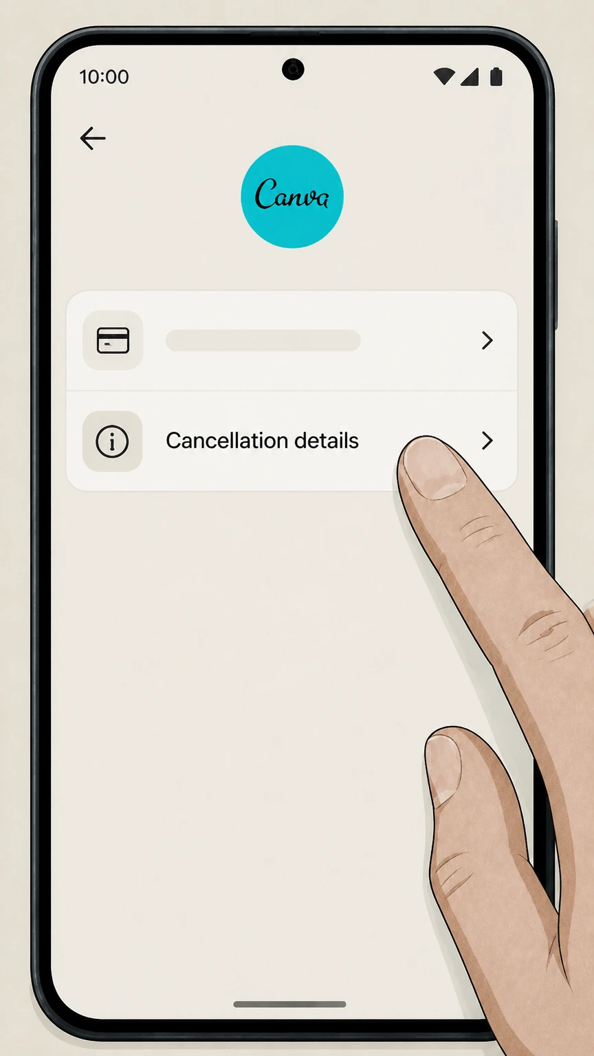 Canva cancel a google play subscription: Save the expiration date