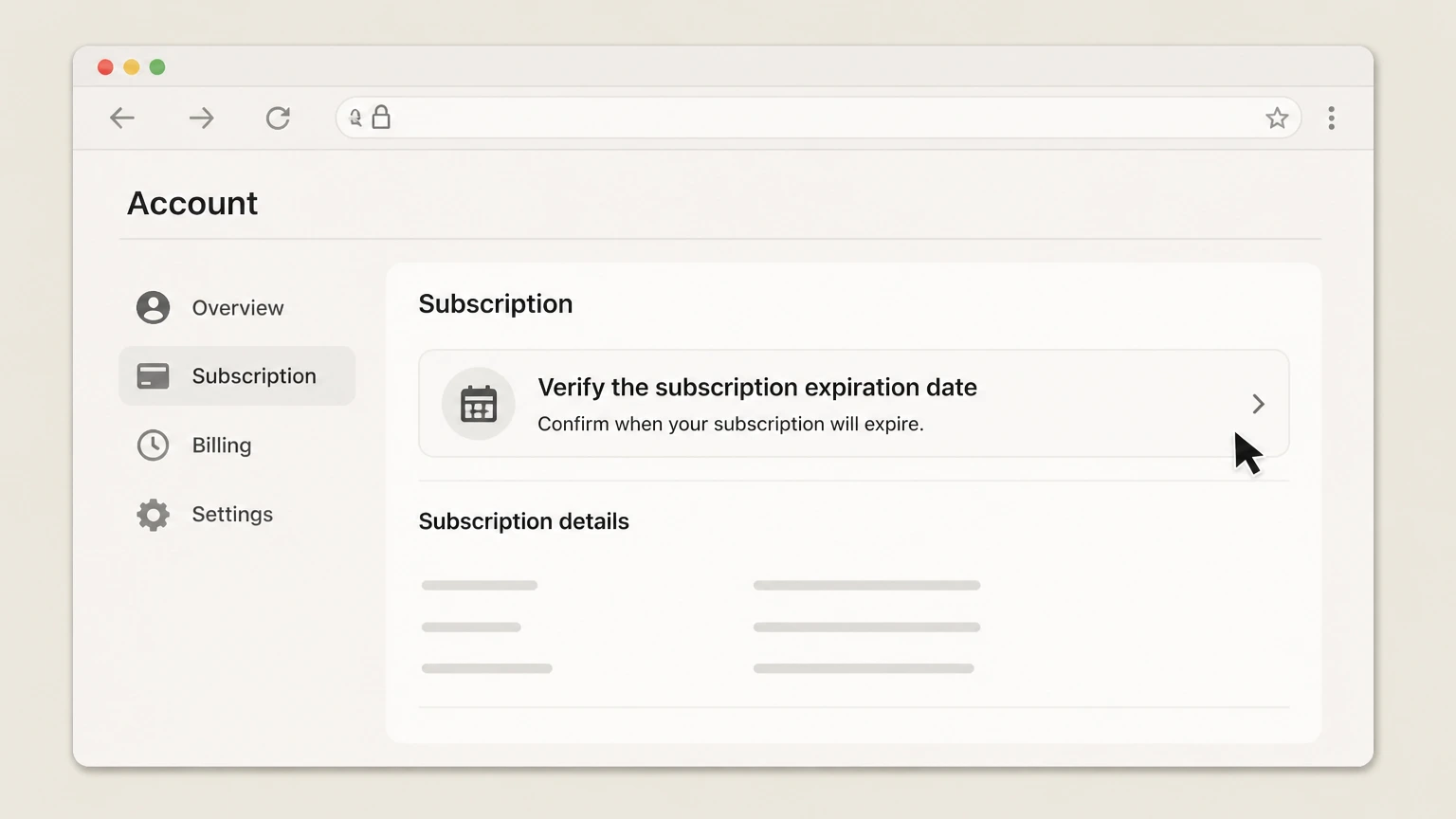 Carbonite web cancellation: Verify the subscription expiration date