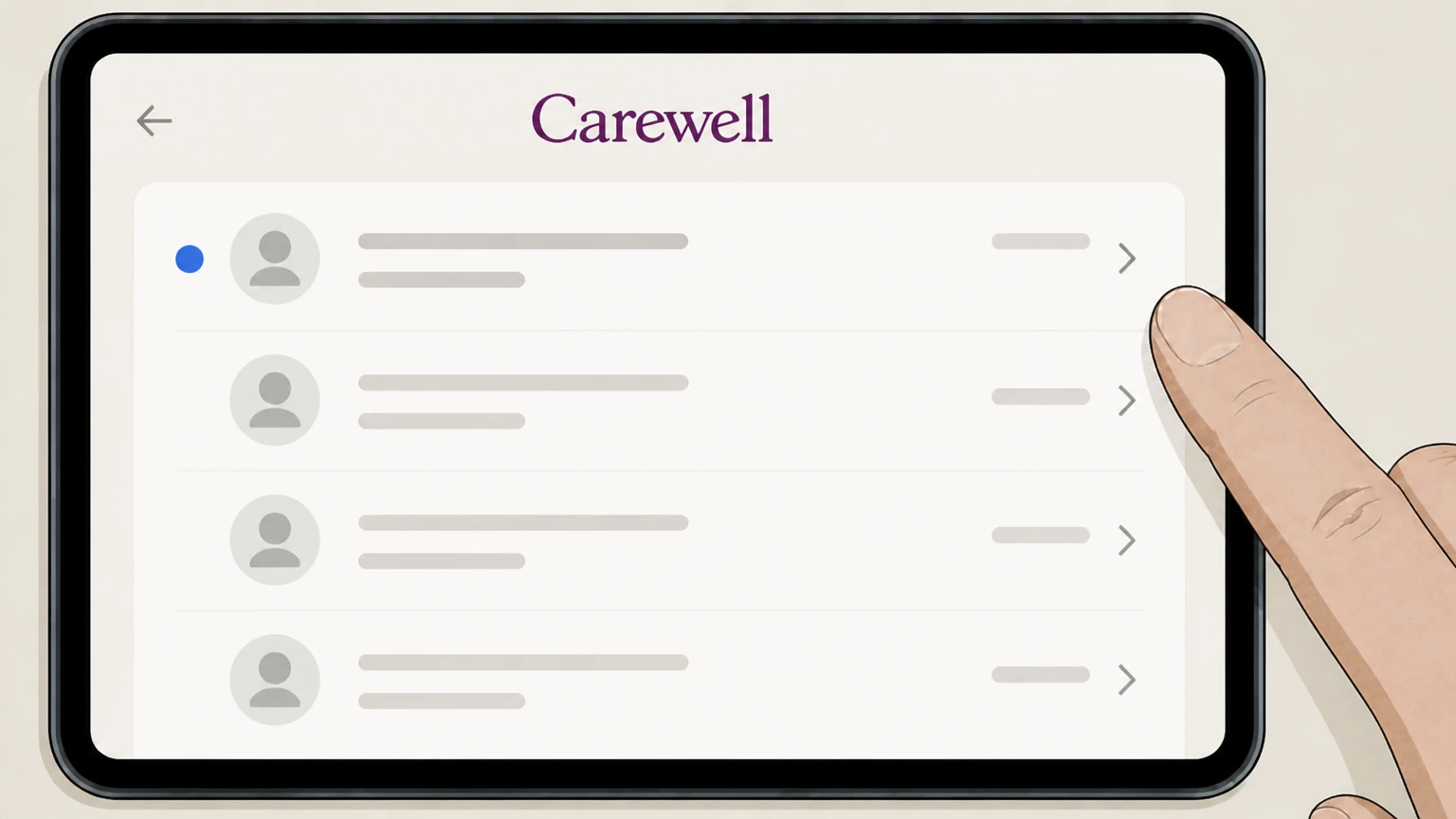 Editorial illustration for Watch for a confirmation reply in the Email support cancellation route for Carewell