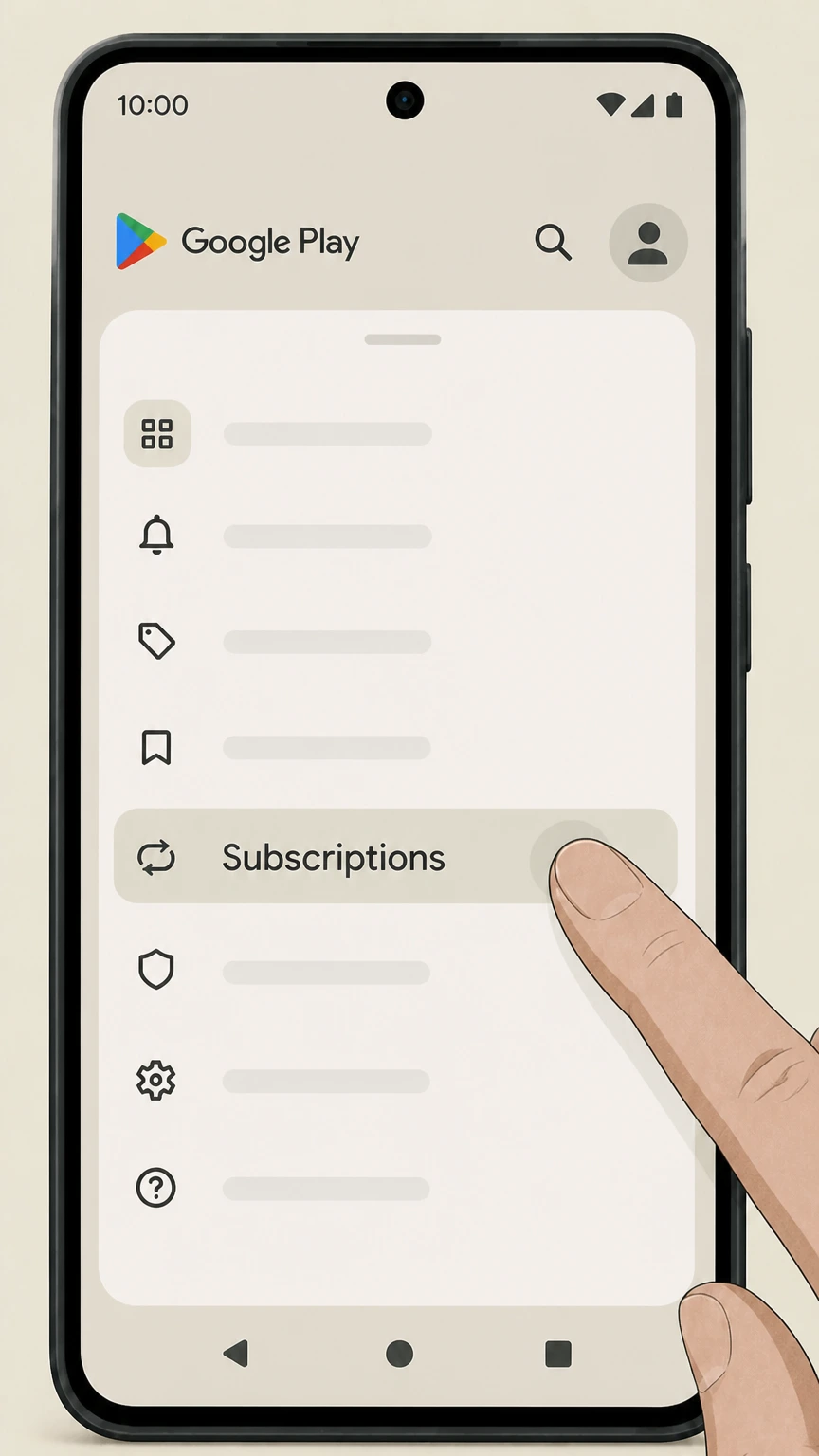 ChatGPT Android cancellation: open Google Play Subscriptions