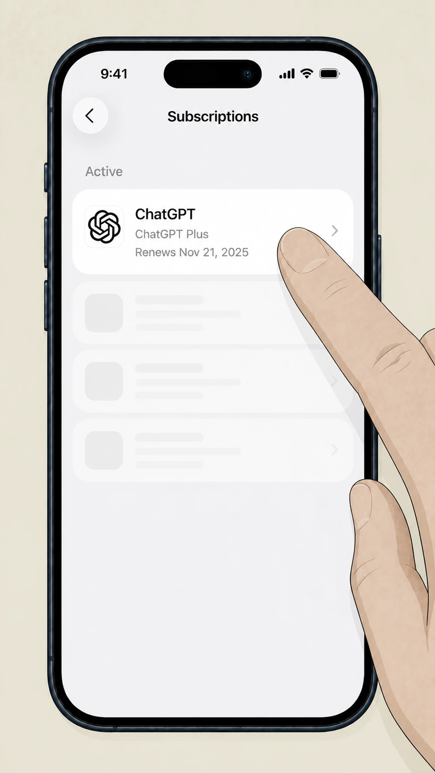 ChatGPT ios cancellation: Choose the provider