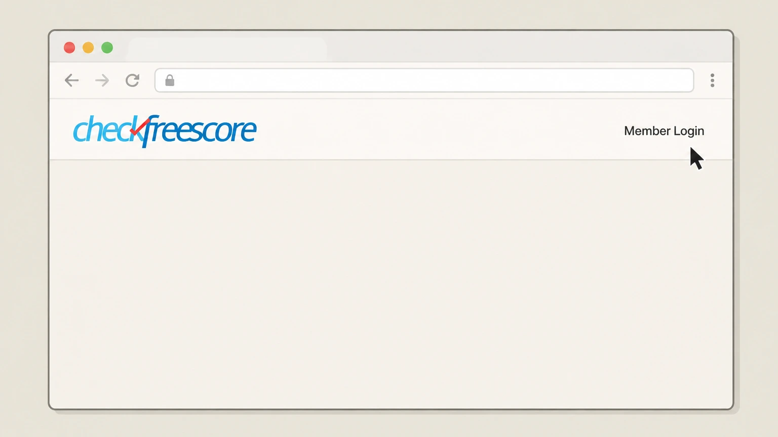 CheckFreeScore Online chat via CheckFreeScore member portal: Select the member login link