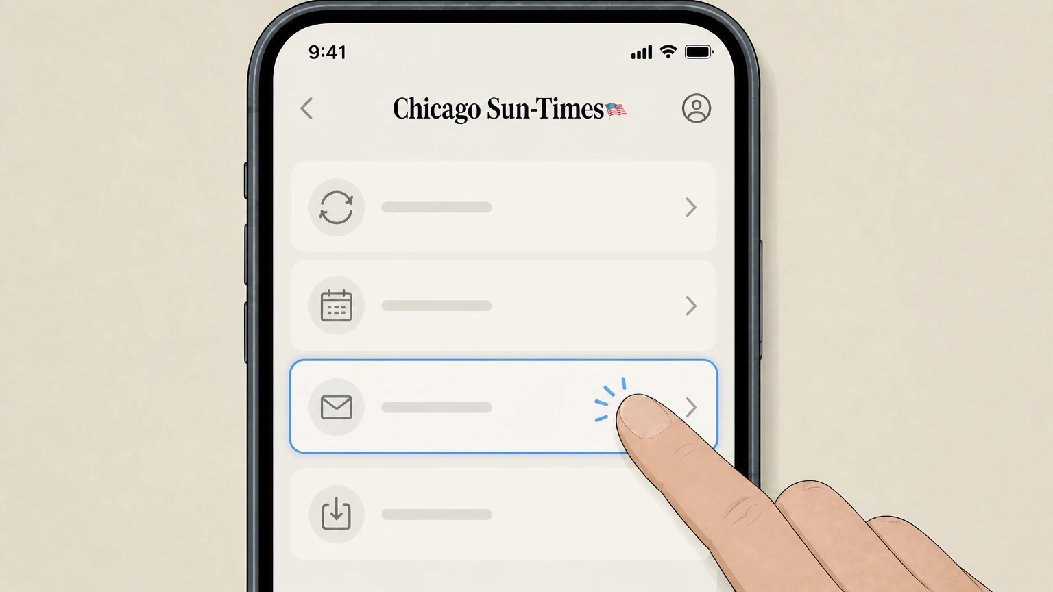 Editorial illustration for Ask for written confirmation in the Phone (Chicago Sun-Times customer service) cancellation route for Chicago Sun-Times