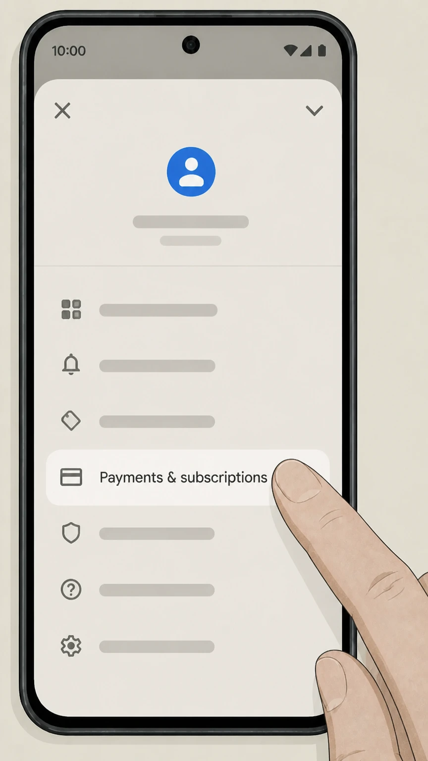 Chicago Tribune Google Play – Android subscription cancellation: Go to Payments & subscriptions