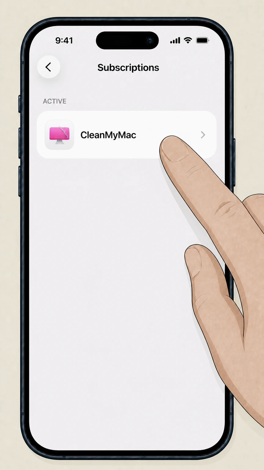 CleanMyMac ios cancellation: Choose CleanMyMac