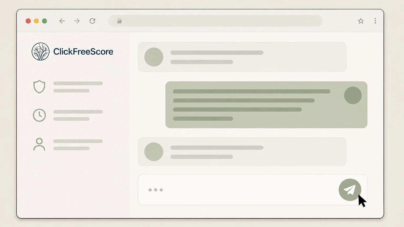 ClickFreeScore Online chat in member portal: Request cancellation via chat