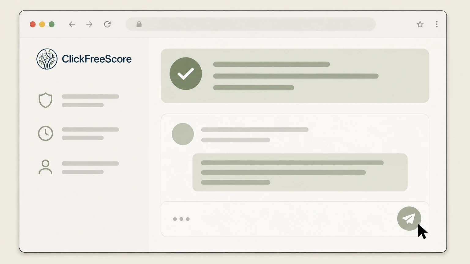 ClickFreeScore Online chat in member portal: Save proof of your online cancellation