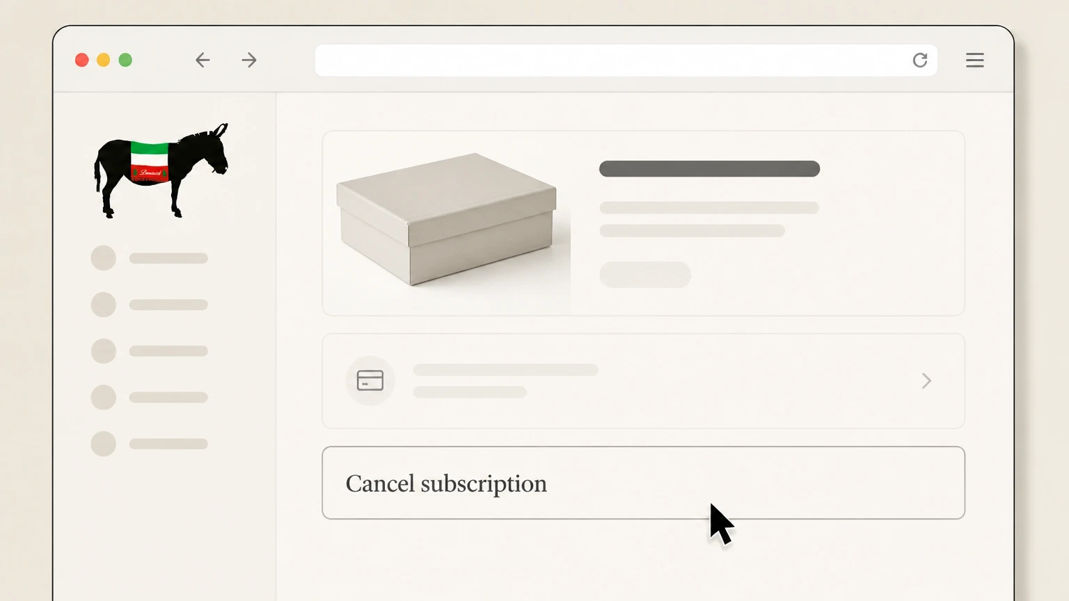 Cloth & Paper Cloth & Paper website account cancellation: Cancel the Intention Box subscription